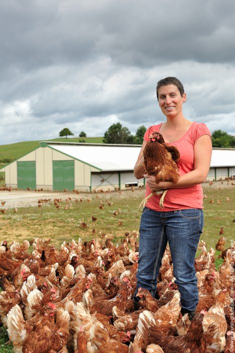 Photographe portrait éleveur aviculture Bruno Gouhoury