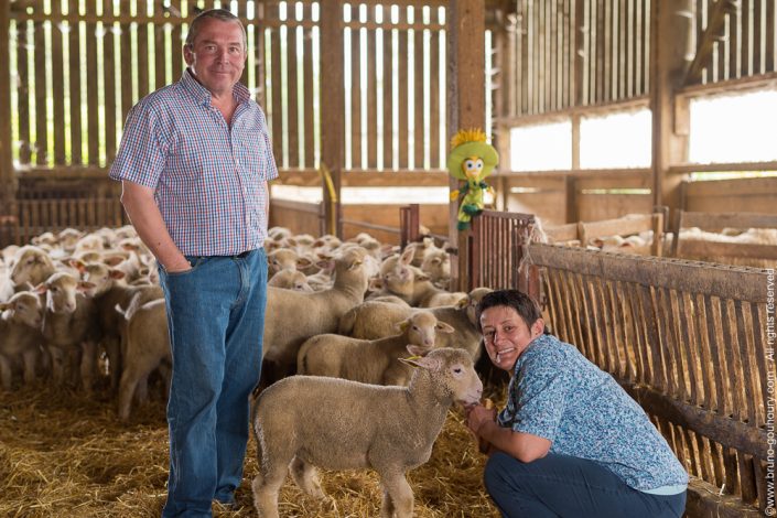 Photographe portrait éleveurs agriculteurs ovins Bruno Gouhoury